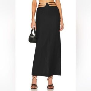 Aya Muse | Skirts | New Aya Muse Black Sapodilla Midi Skirt Size S  display picture 1